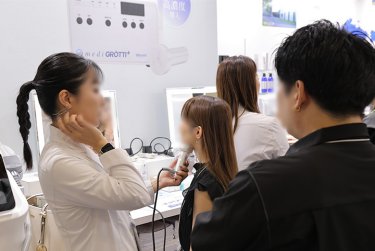 会場の様子（ヘアケア物撮り）